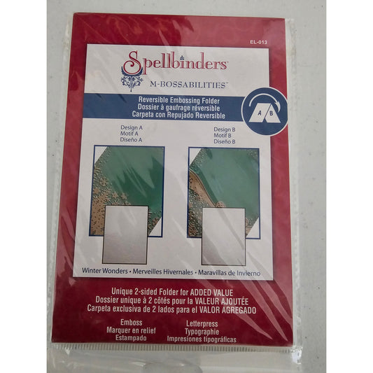 Spellbinders M-Bossabilities Embossing Folder Winter Wonders EL-013