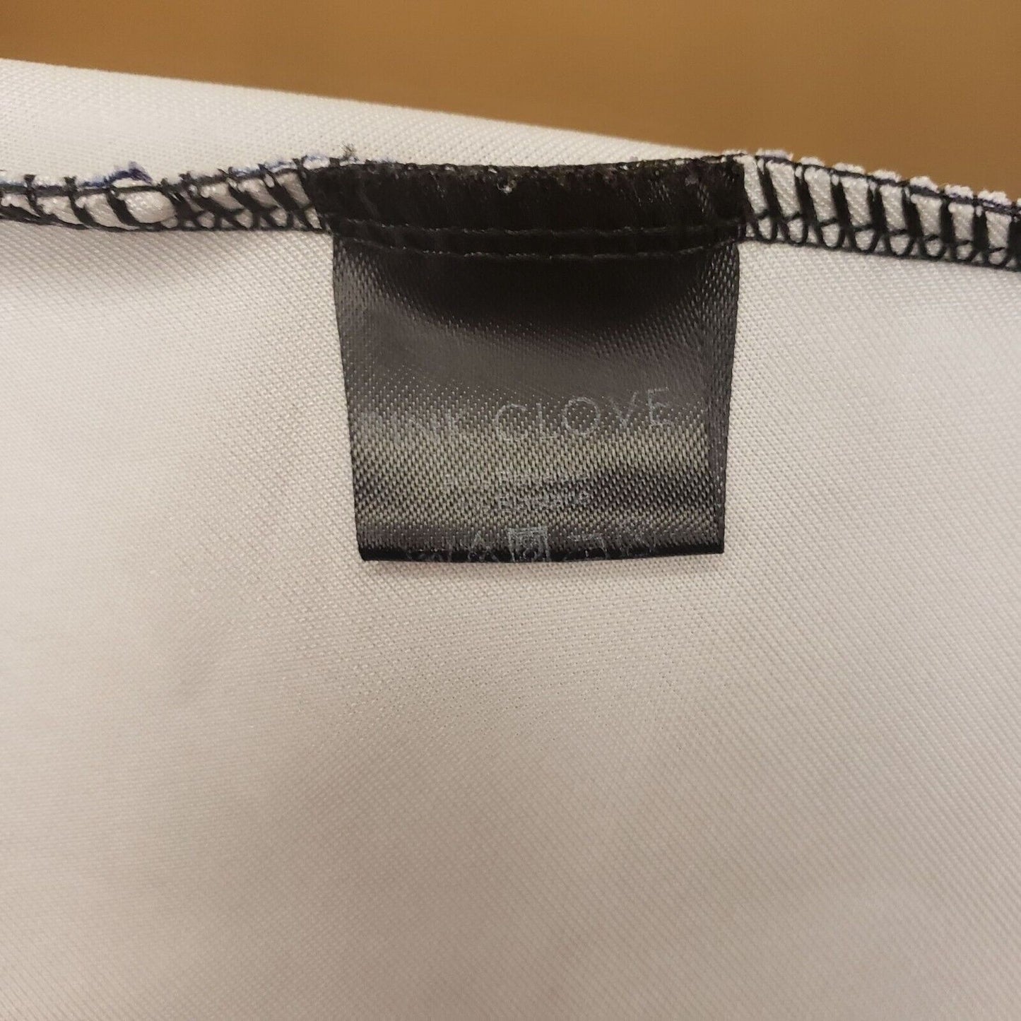 Pink Clove Womens Sz 10 Knee Length A Line Dress Blue Black Floral Mesh Top