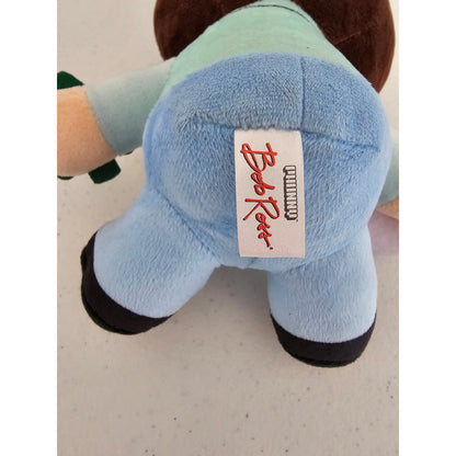 Phunny Bob Ross Plush Stuffed 8.5" Figure Christmas Tree