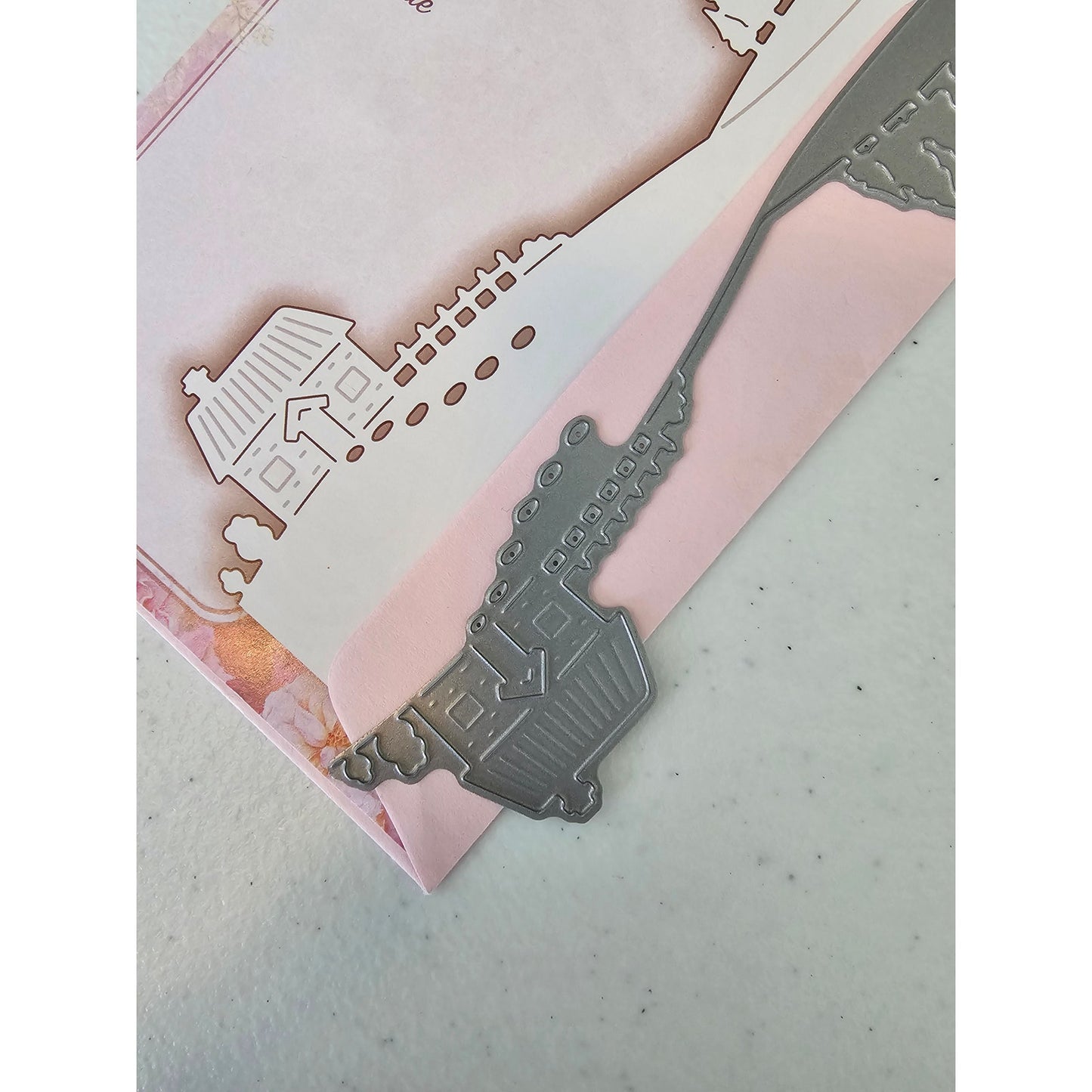 Wild Rose Studio Specialty Steel Craft Die Cottage Scene