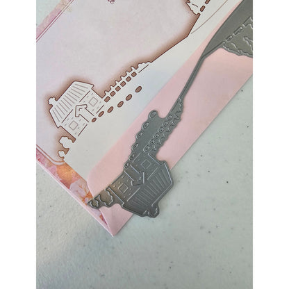 Wild Rose Studio Specialty Steel Craft Die Cottage Scene