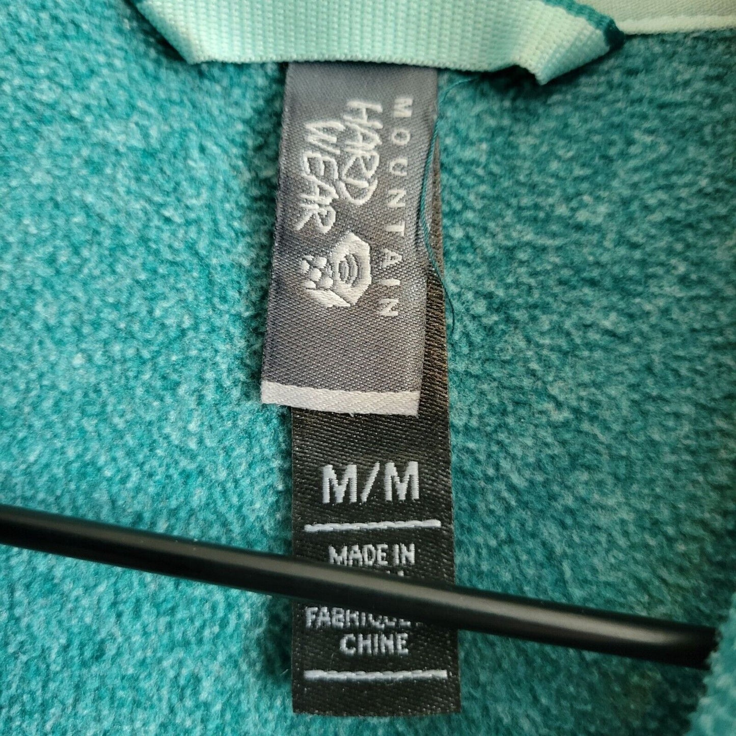 Mountain Hardwear Womens Sz M Full Zip Fleece Jacket Teal Blue