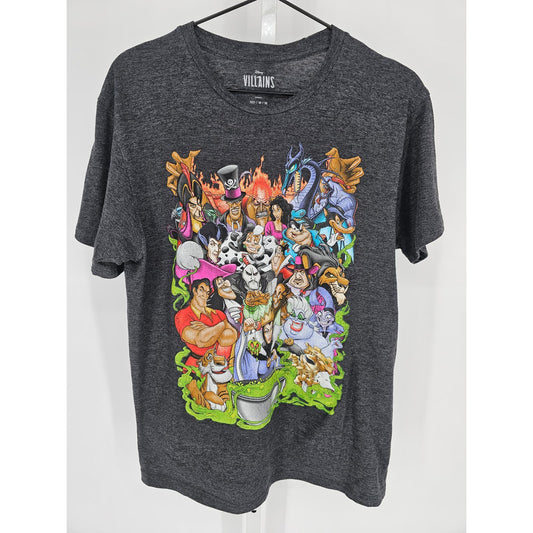 Disney Villains Mens Sz M Short Sleeve Graphic T Shirt Disneyland Disney World