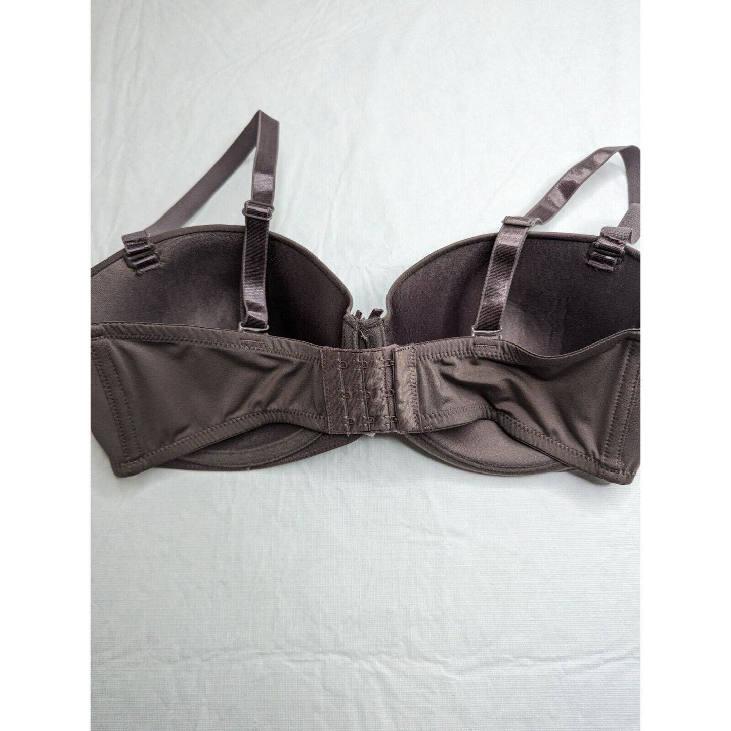 Vintage 1990s Laura Ashley Womens Sz 38D Bra Dark Gray Silver 3984-49