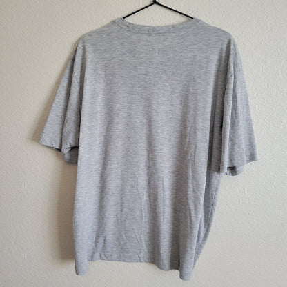 REI Mens Sz L Short Sleeve Crewneck Athletic T Shirt Light Gray