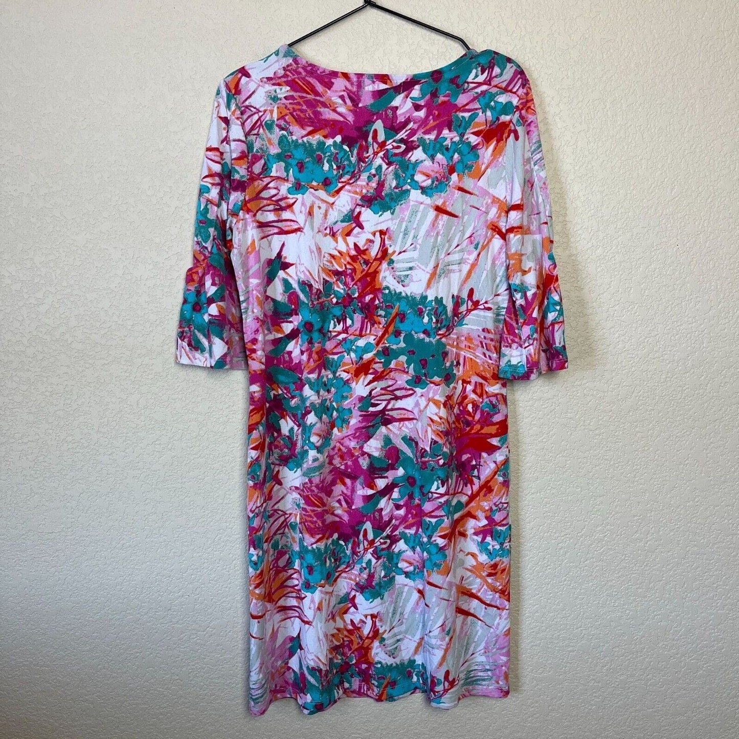 Alexandra + Oak Womens Sz M Knee Length Bright Floral Shirt Dress