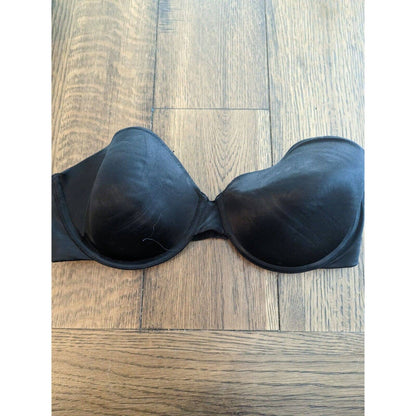 Maidenform Womens Sz 34D Solid Black Strapless Bra Style 09455