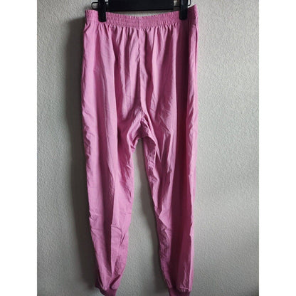 Vintage 1990s Tail Mujeres Sz M Pull On Track Pantalones Rosa Brillante