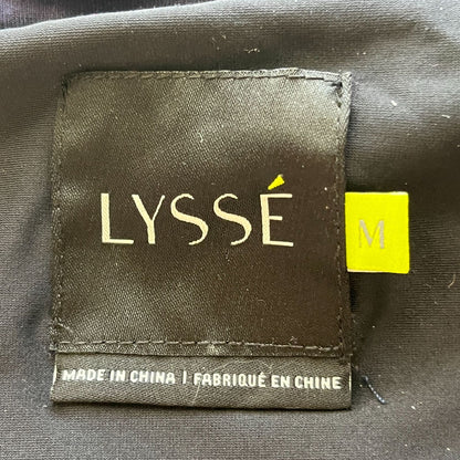 Lysse Womens Sz M Short Sleeve Navy Blue Dress Midi Slimming Career