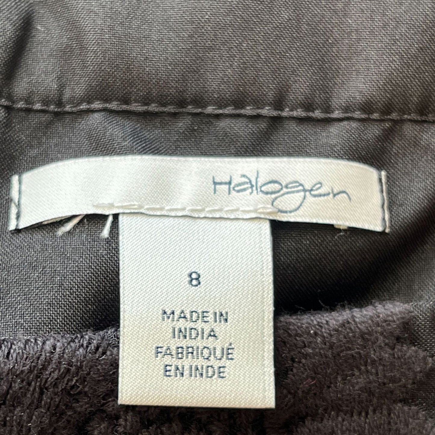 Halogen Womens Sz 8 Black Pencil Skirt Sunflower Flower Applique