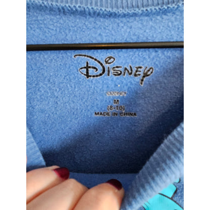 Disney Lilo and Stitch Womens Sz M Wide Neck Sweatshirt Staycay Everyday Beach