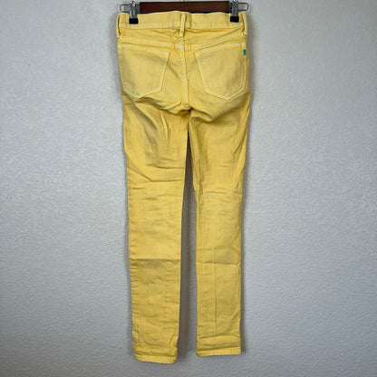 Ralph Lauren Rugby Womens Sz 24 Bright Yellow Super Skinny Jeans