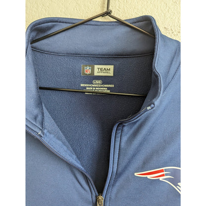 NFL Team Apparel Mens Sz L New England patriots Soft Shell Zip Up Jacket