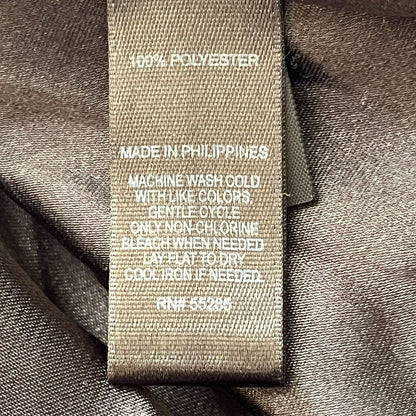 Express Womens Sz M Chiffon Floral Knee Length Dress Black Gold