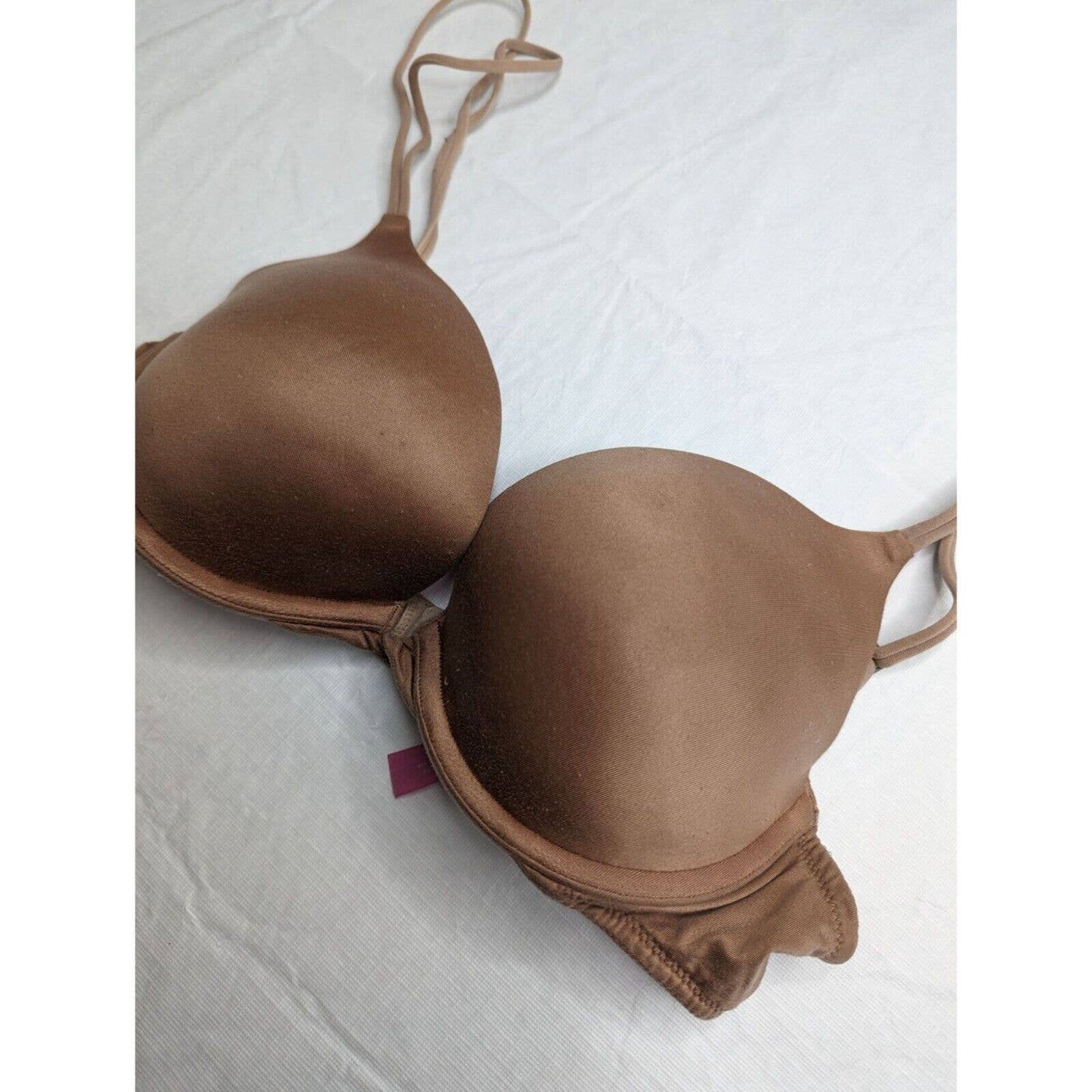 Vintage Pink by Victorias Secret Womens Sz 34C Push Up Bra Brown Bronze