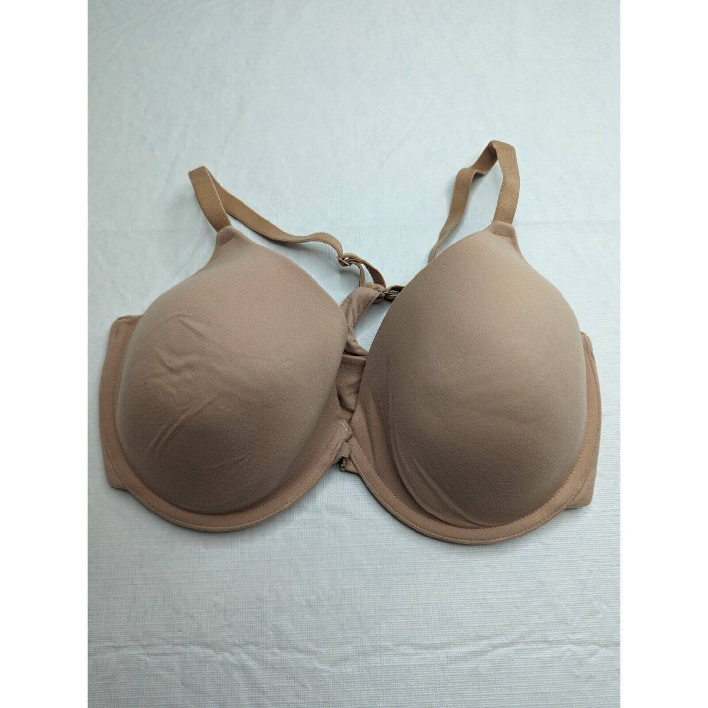 Gilligan & O'Malley Sz 34DD Everyday Racerback T Shirt Bra Beige