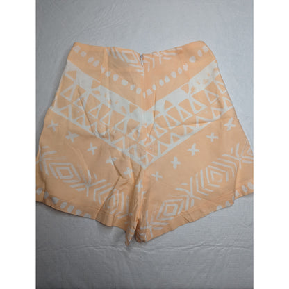 Subo Sobo Skirts Womens Sz XS Lightweight Beach Shorts Pastel Orange White NEW