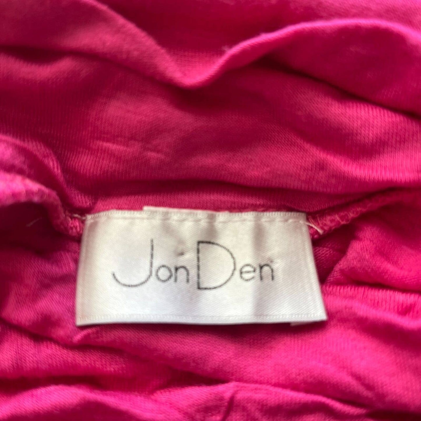 Vintage Jon Den Womens Sz M Long Sleeve Turtleneck T Shirt Pink