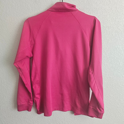 Vansport Womens Sz L Long Sleeve Cycling Jacket 1/4 Zip Pink