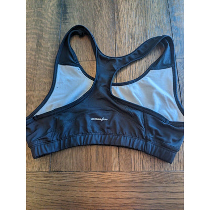 New Balance Womens Sz L Sports Bra Lightning Dry Black