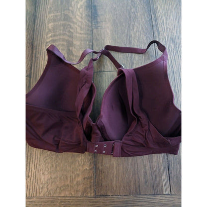 Aerie Womens Sz 34D Sunnie Bra Dark Purple Cross Back T Shirt Bra