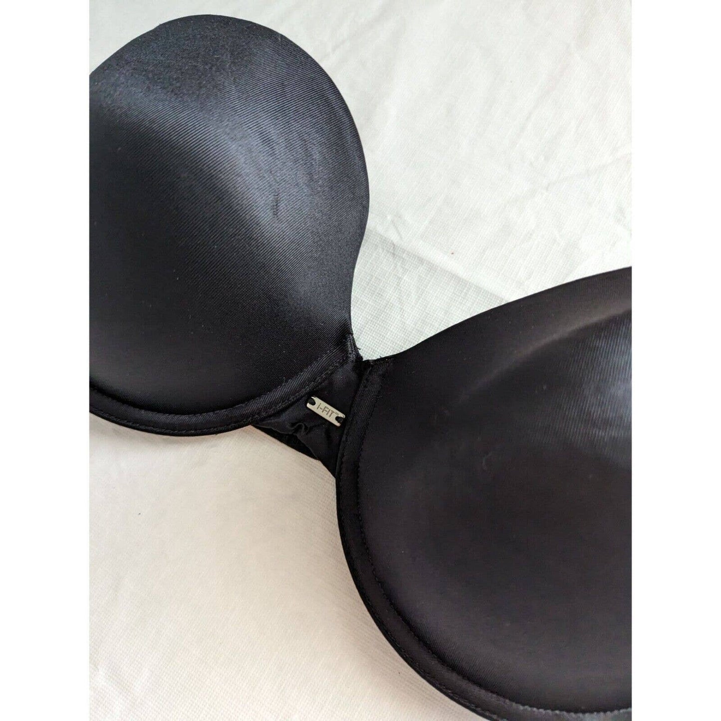 Self Expressions by maidenform I-Fit Sz 36C Strapless Bra Black 05762