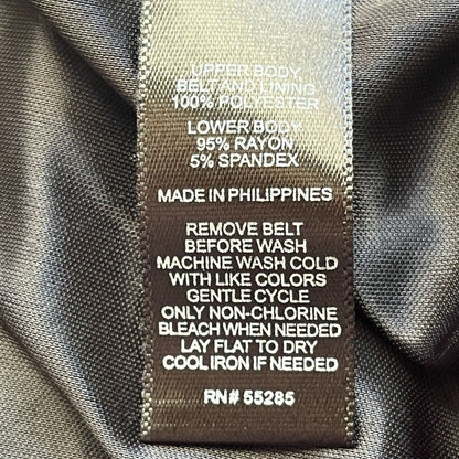 Express Womens Sz M Above Knee Dress Pink and Black Scoop Neck Party