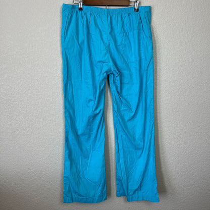 Actual Wwomens Sz L Bright Blue Scrub Pants