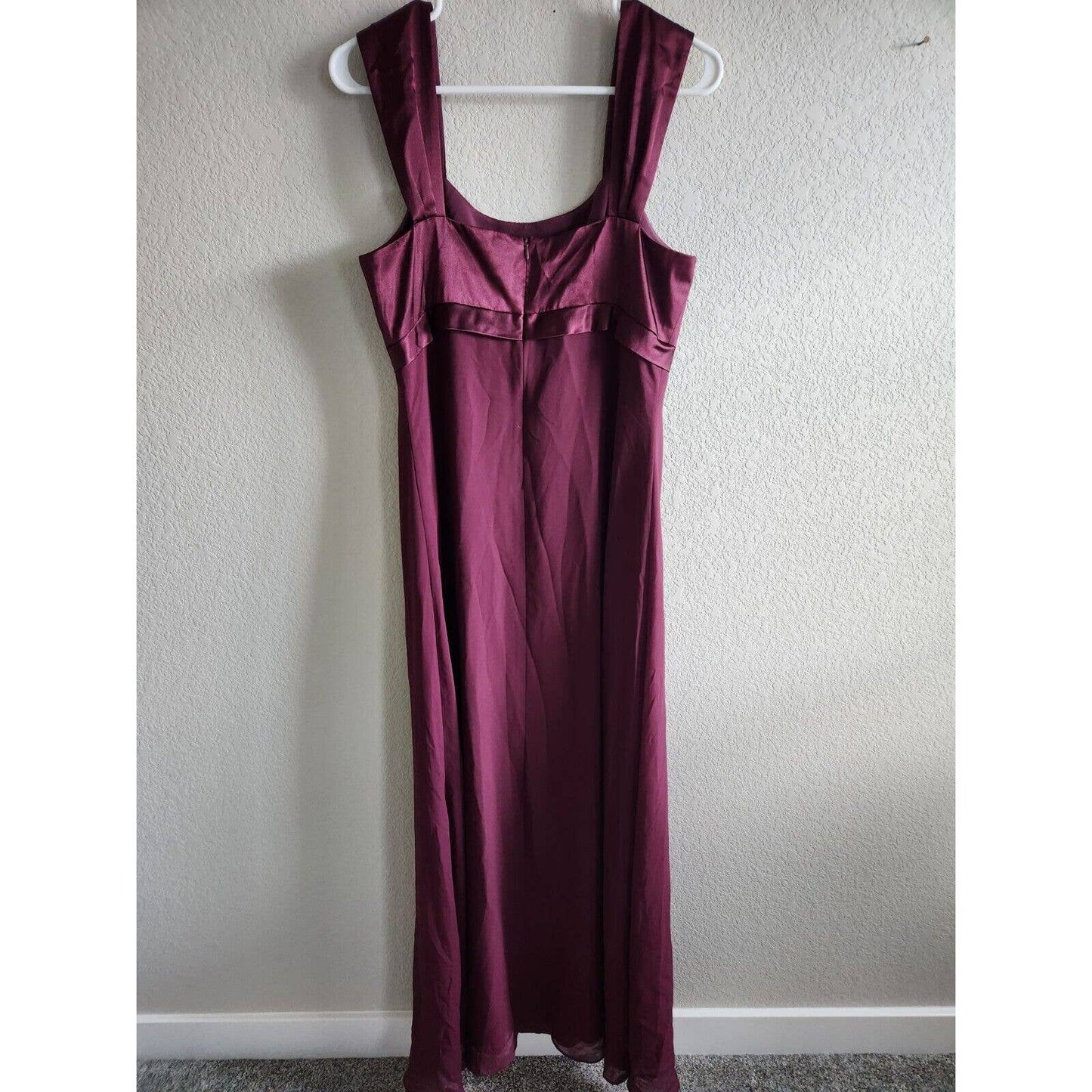 Chadwicks Womens Sz 10 Formal Maxi Dress Maroon Mother of the Bride