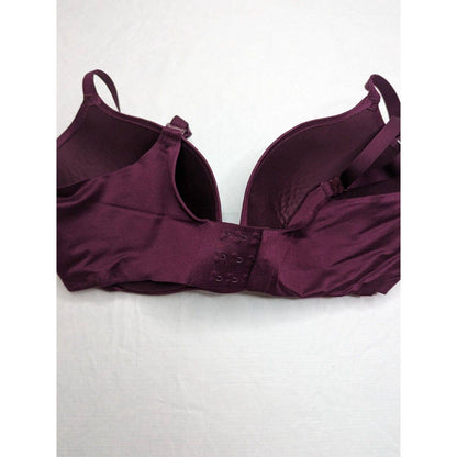 Victorias Secret Mujer Sz 36DD Sujetador Demi Forrado Púrpura Oscuro