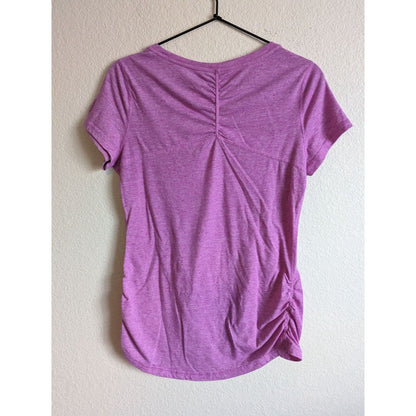 Athletic Works Womens Sz M Short Sleeve Workout T Shirt Light Purple