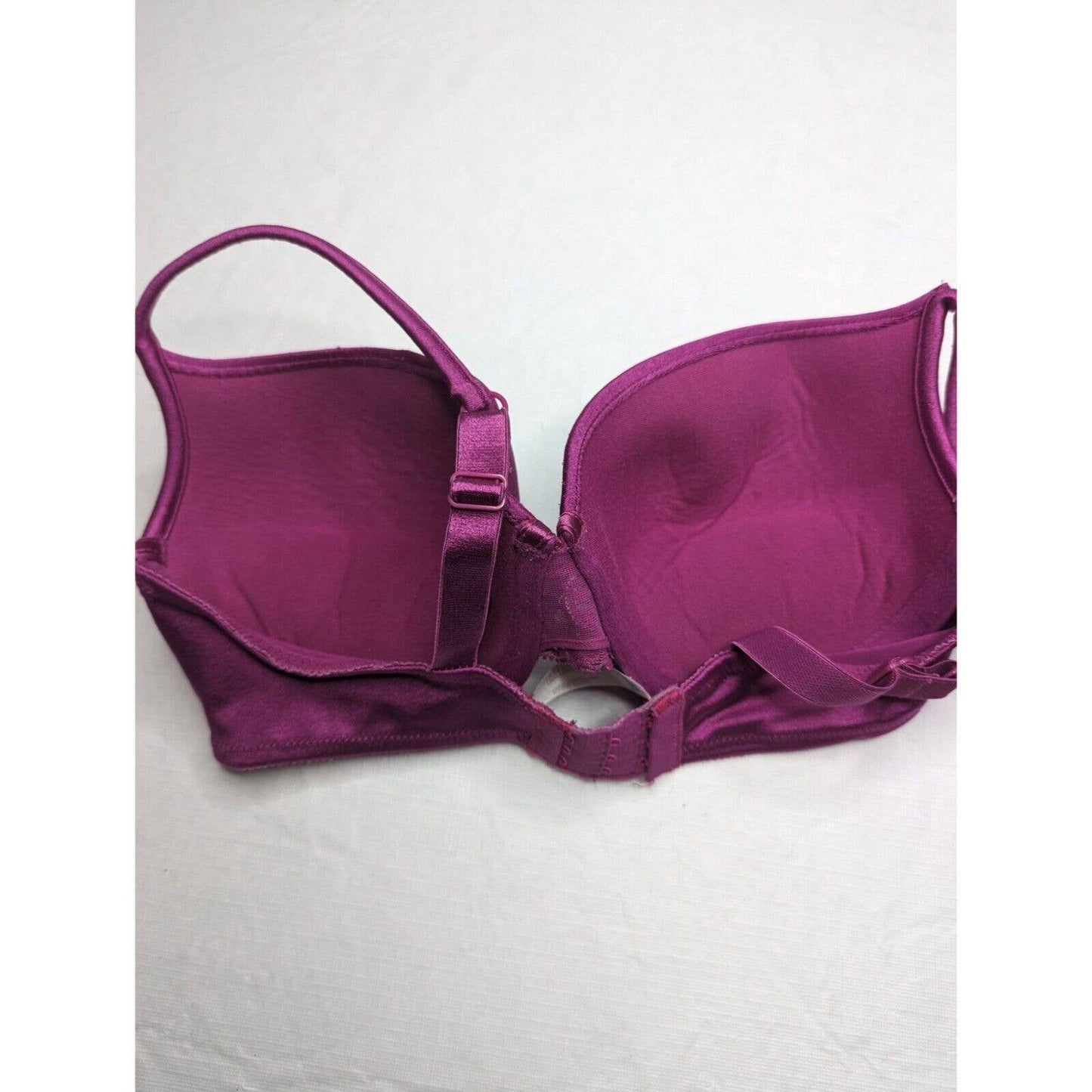 Vintage Hanes Womens Sz 36D Padded Push Up Bra Solid Purple