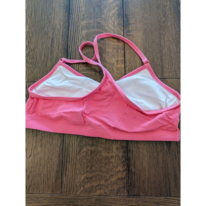 Bestform Womens Sz 38B Unlined Sports Bra Pink Racerback Vintage