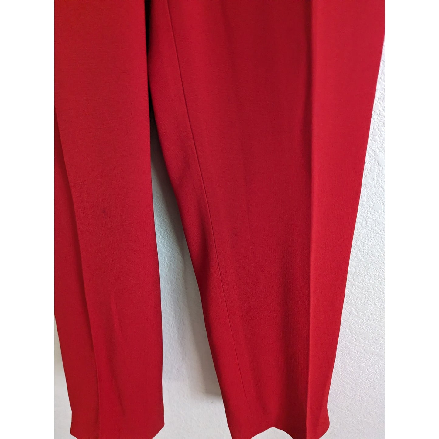 Vintage Peter Nygard Womens Sz 6P Petite Solid Red Straight Leg Pants