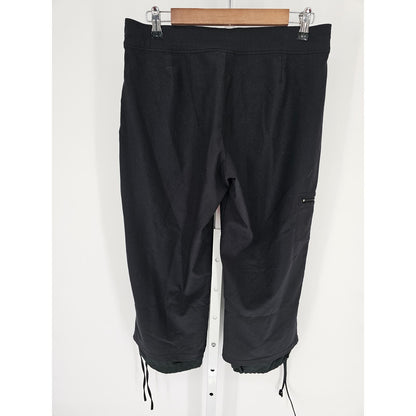 Nike Dri Fit Womens Sz M Cropped Athletic Pants Create The Future Black