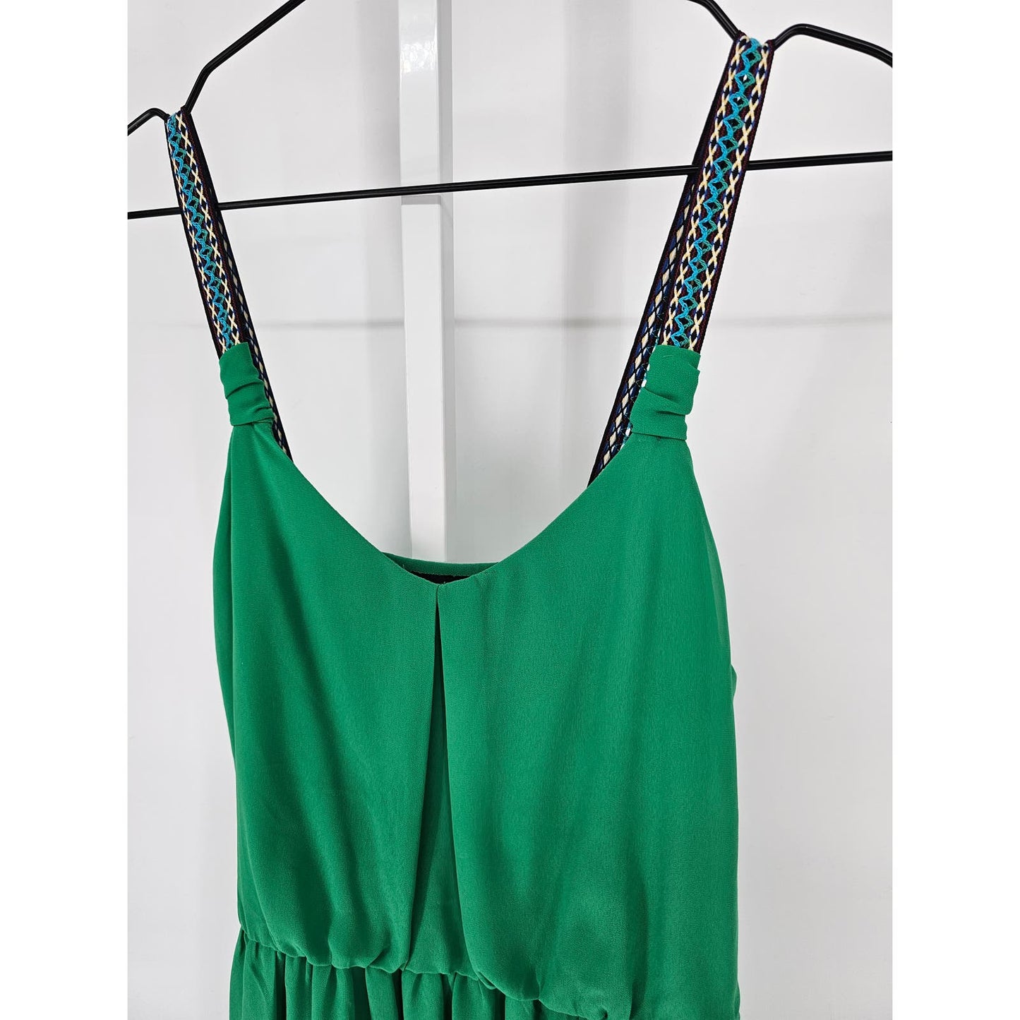 By & By Womens Sz L Above Knee Sleeveless Dress Kelly Green