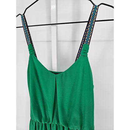 By & By Womens Sz L Above Knee Sleeveless Dress Kelly Green