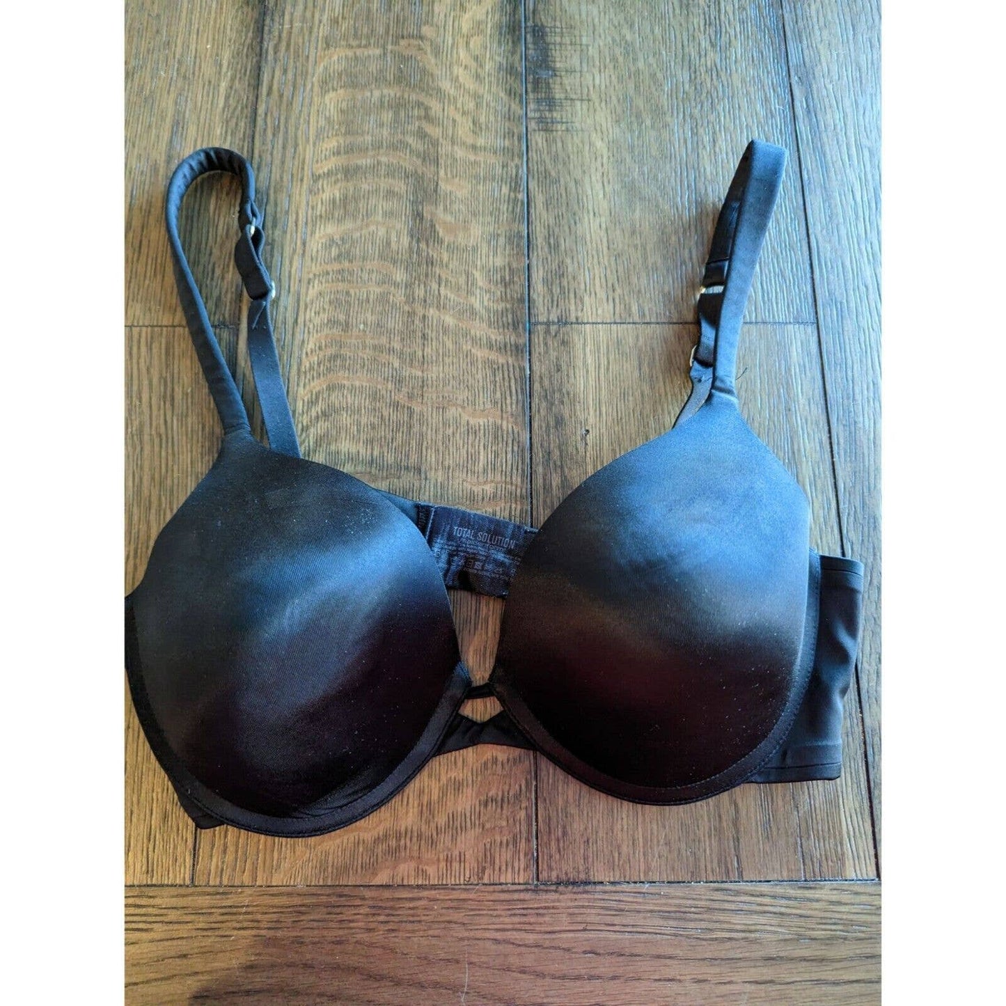 Total Solutions by Maidenform Womens Sz 34D Classic T Shirt Bra Solid Black