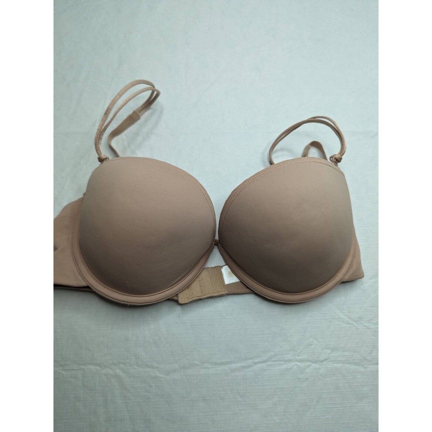 Vintage Fashion Forms Womens Sz 36C Padded Push Up Bra Beige