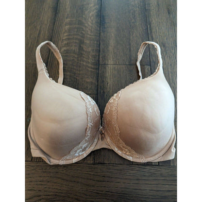 Body by Victoria Sz 34DDD Padded Perfect Coverage Bra Beige Tan