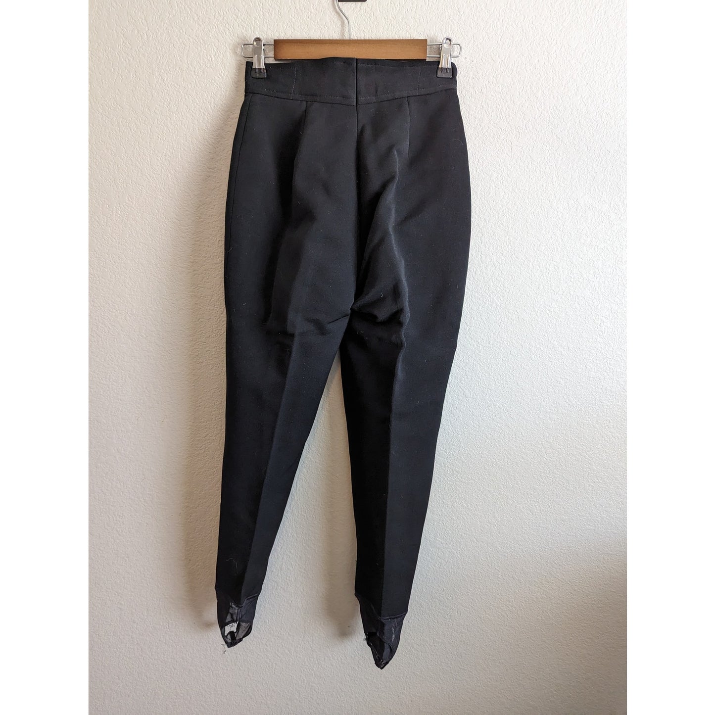 Vintage 1990 Rodde Womens Sz 8 Pull On Stirrup Ski Snow Pants Black