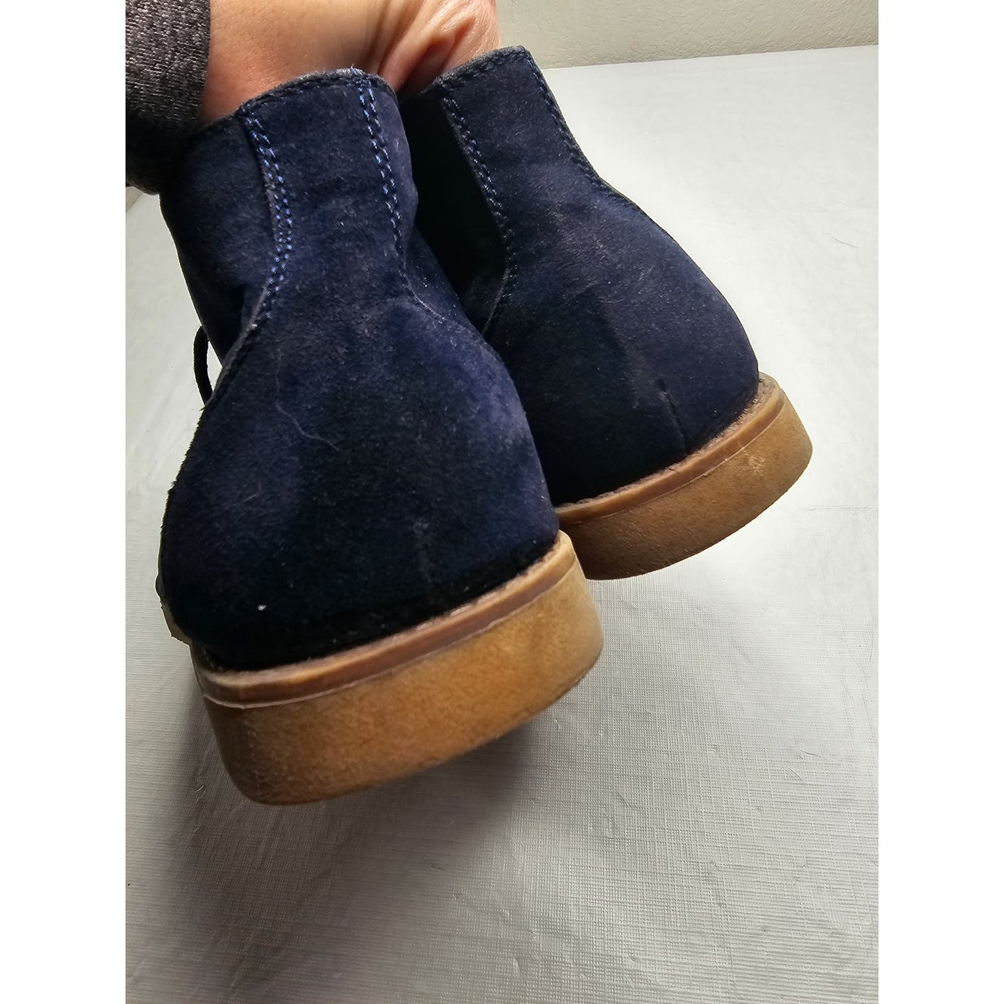 Cedar Wood State Mens Sz 11 Faux Blue Suede Chukka Boots Shoes