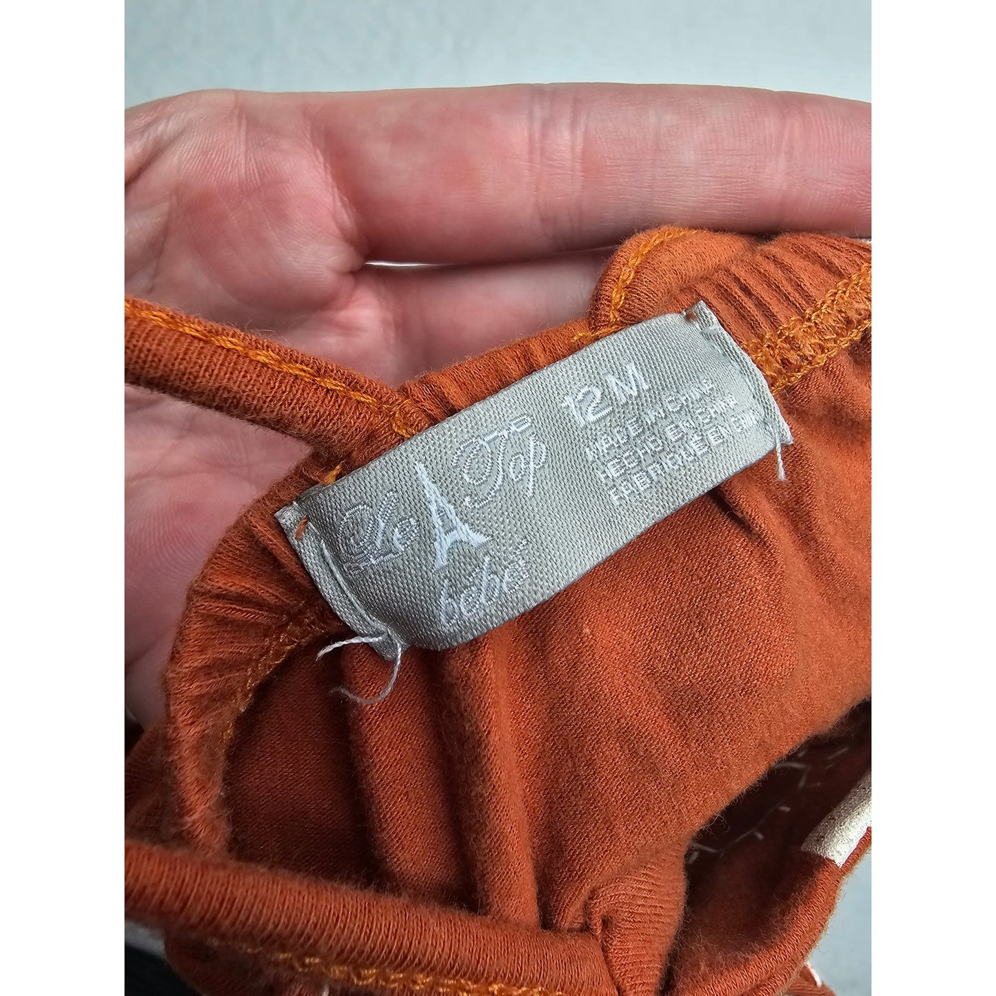 Le Top Bebe Baby Girls Sz 12M Jumpsuit Brown Phases of the Moon