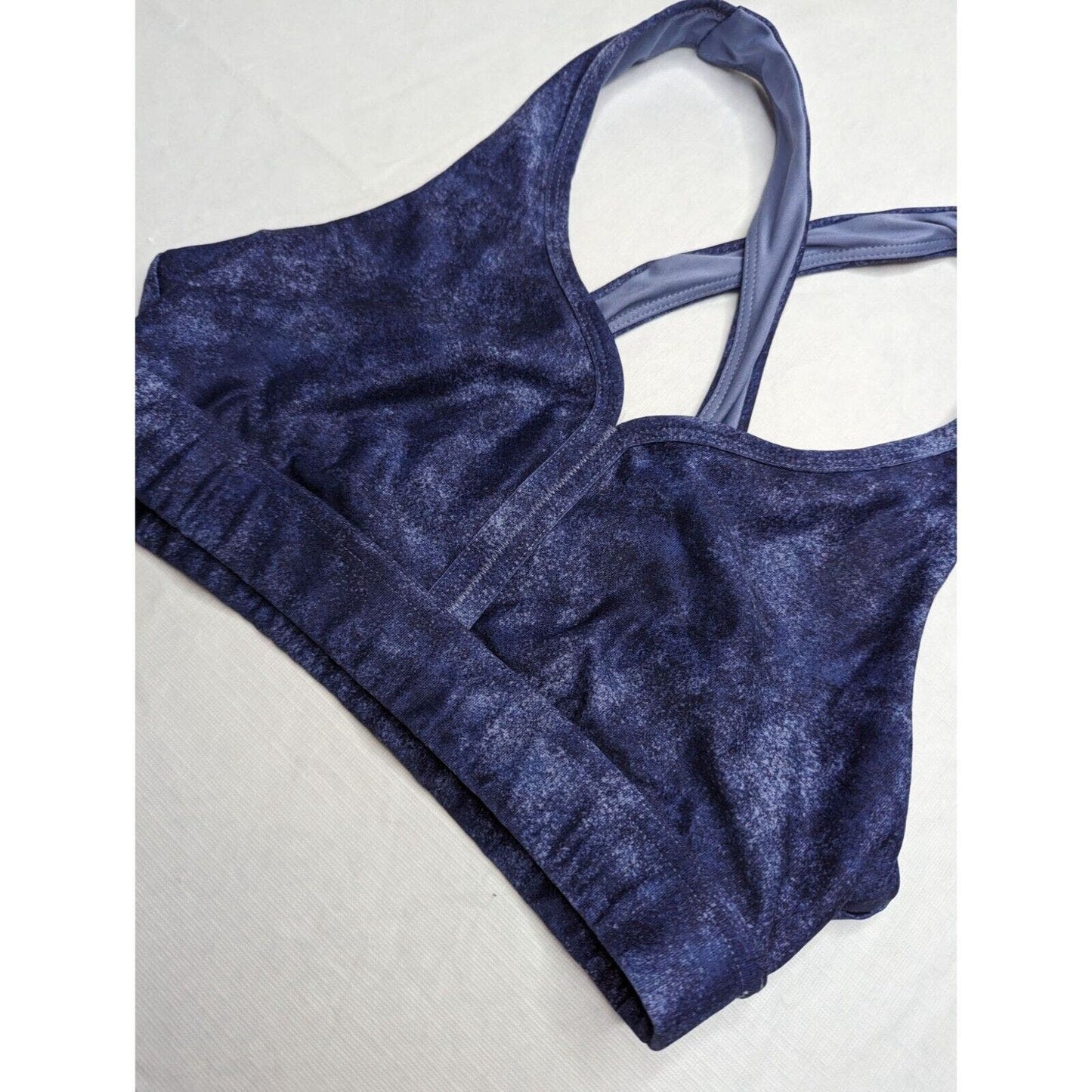 Moret Ultra Womens Sz S Blue Compression Sports Bra Stonewash