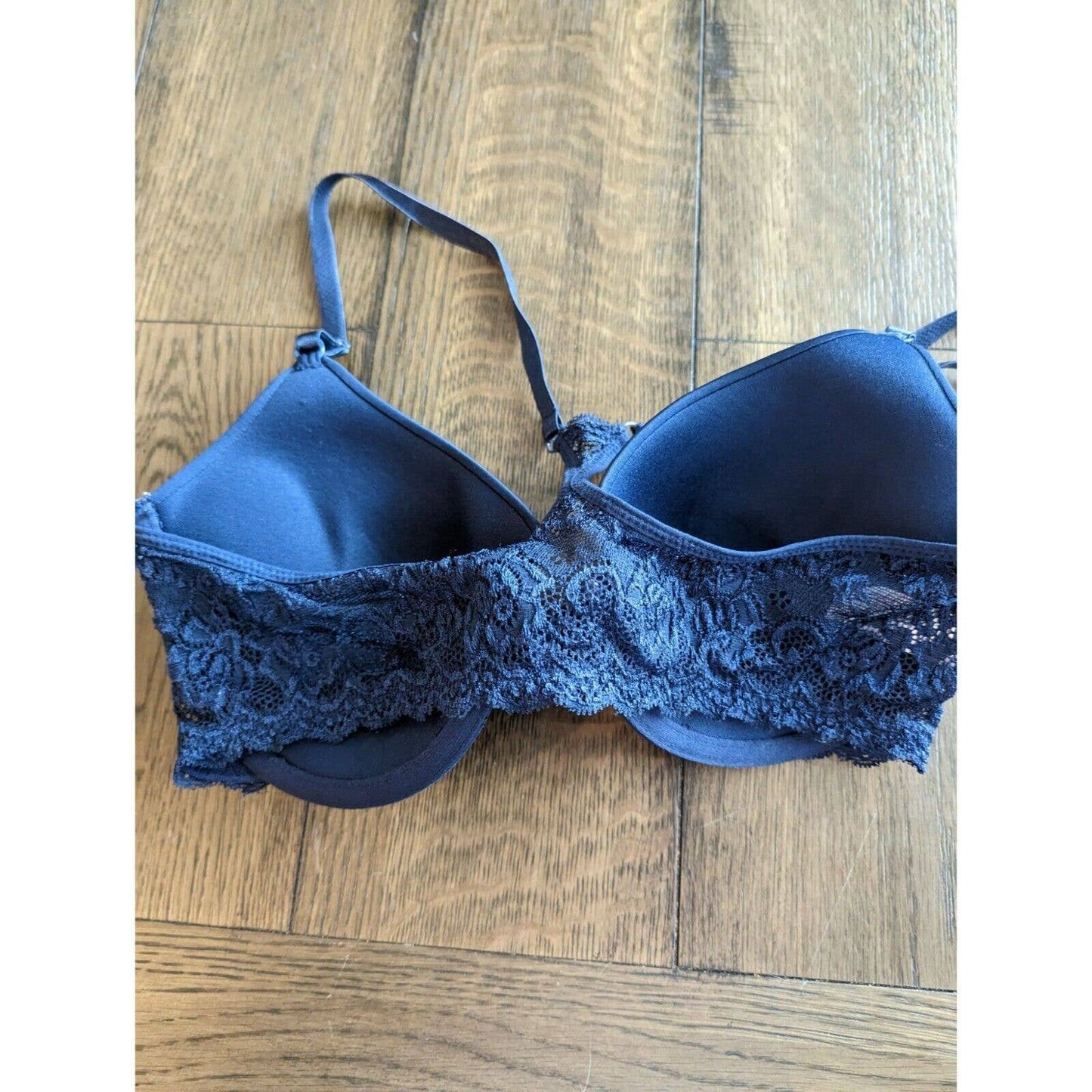 Maidenform Womens Sz 36C Dark Blue Front Clasp Bra Style 31337