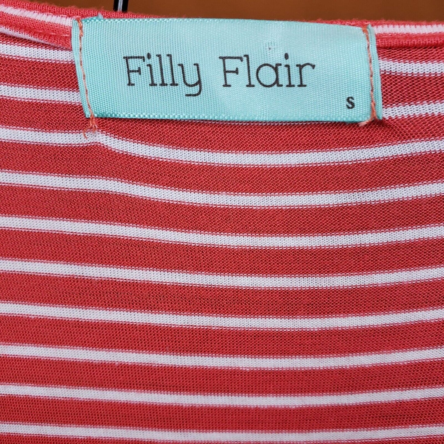 Filly Flair Boutique Womens sz S Maxi Dress High Low Pink Blue