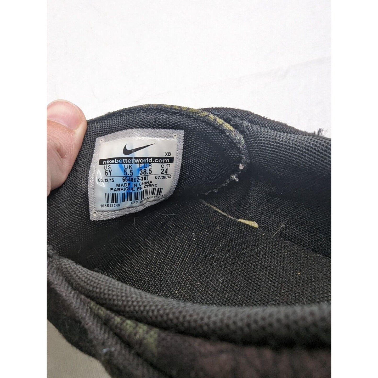 Nike SB Stefan Janoski Premium Camo 654862-301 Canvas Shoes Size 6Y