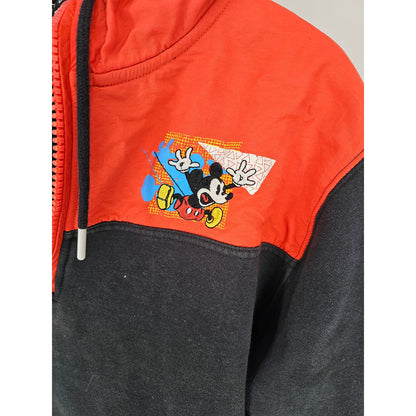 Vintage Y2K 2000s Womens Sz M Disney Parks Pullover 1/2 Zip Mickey Mouse Jacket