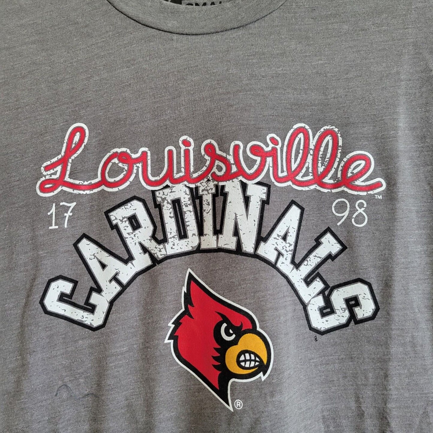 Image One For Her Womens Sz S Louisville Cardinals Short Sleeve T Shirt NEW