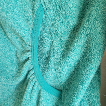 Mountain Hardwear Womens Sz M Full Zip Fleece Jacket Teal Blue
